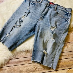 Guess distressed jean shorts men 36